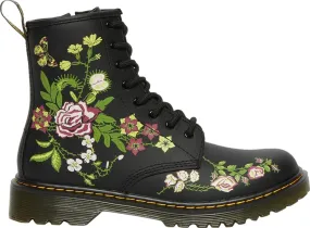 1460 Floral Leather Lace Up Boots - Big Kids|-|Bottes à lacets en cuir à fleurs 1460 - Grand Enfant