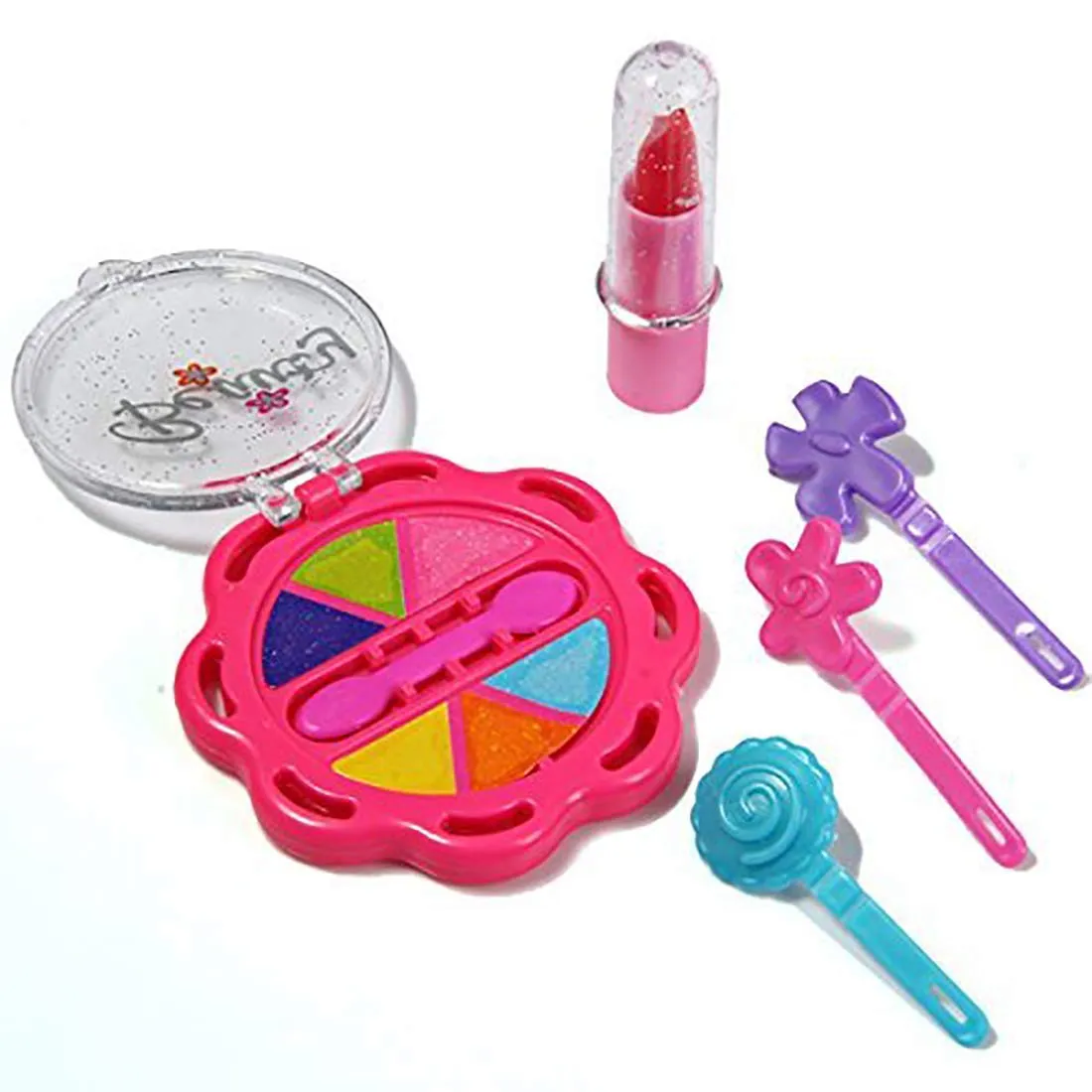 1908 Beauty Make up Set for Kids Girls with Fold-able Suitcase (Multicolour)