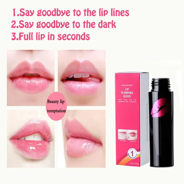 1PC 4ML Instant Volumising Gloss Plumping Lip Gloss Lip Plumper Makeup