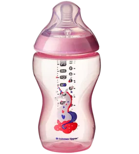 340ML/12OZ TIinted Bottle Pink Tommee Tippee 422698