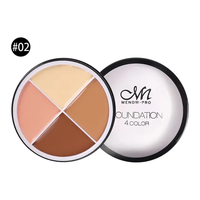 4 Colors Makeup Concealer Palette Waterproof Moisturizing Face Contour Bronzer Make Up Face Foundation Cream Concealer