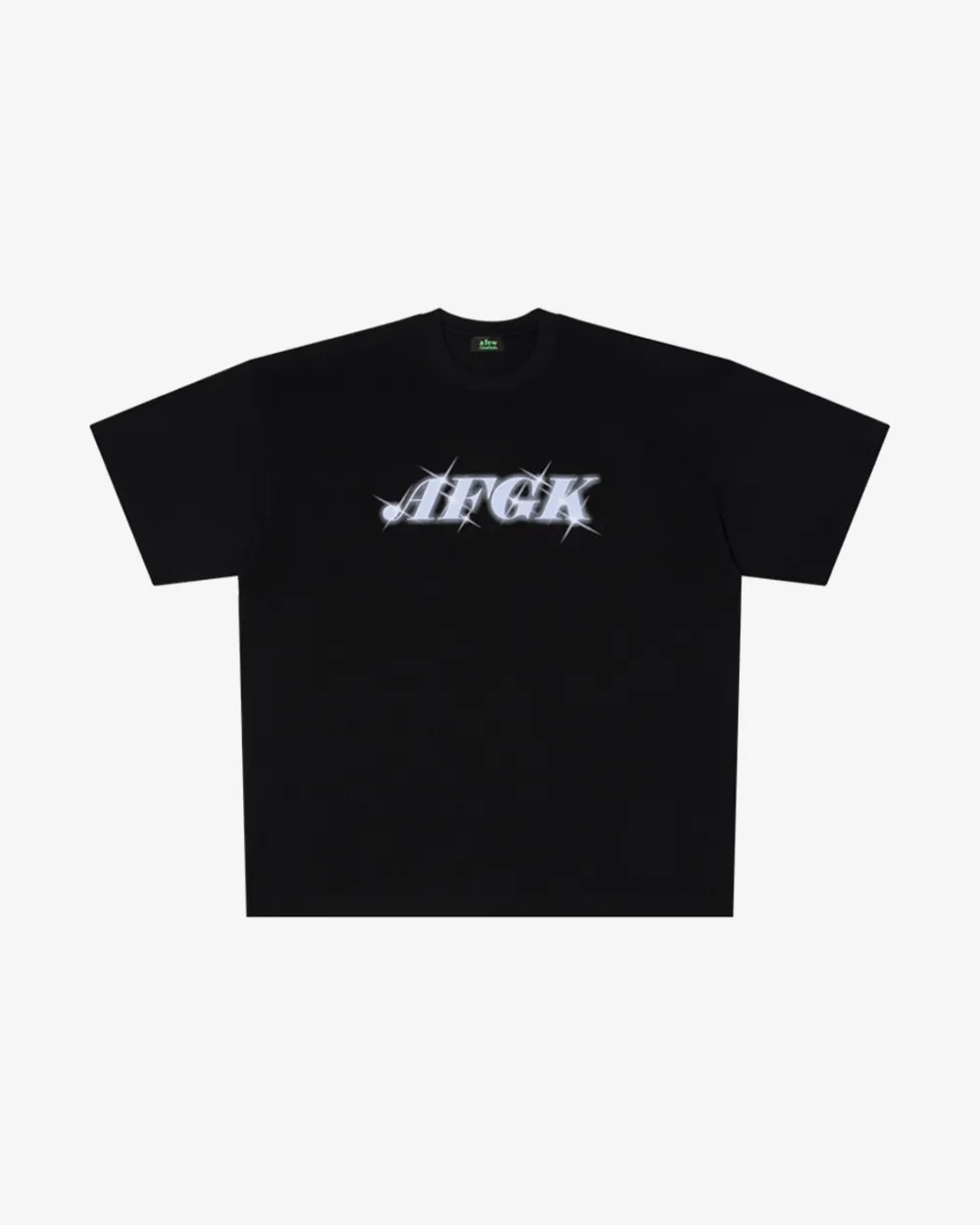 A FEW GOOD KIDS SS23 FLASH LOGO PURPLE BLACK TEE