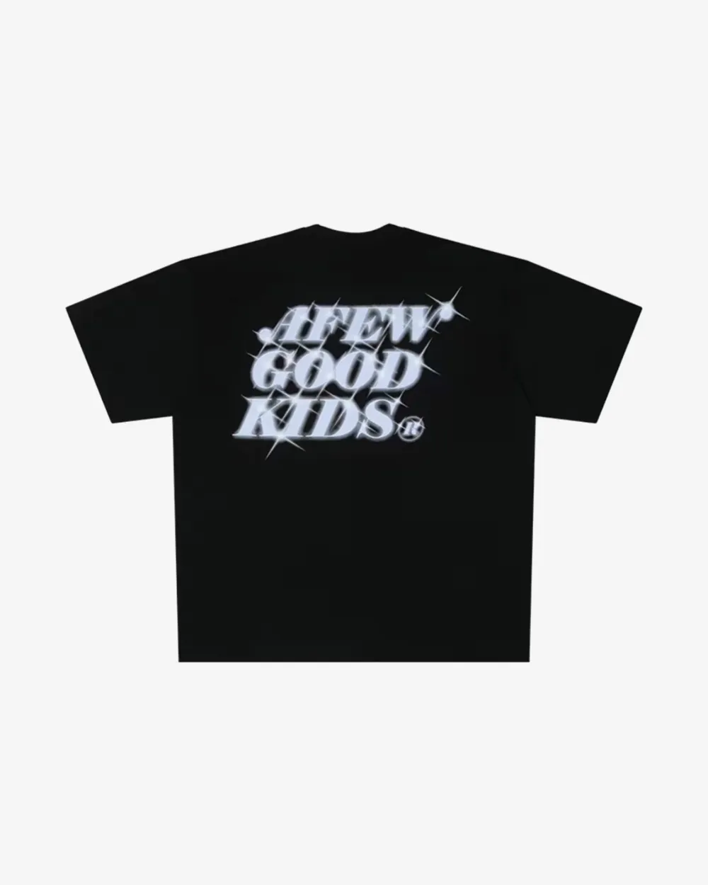 A FEW GOOD KIDS SS23 FLASH LOGO PURPLE BLACK TEE