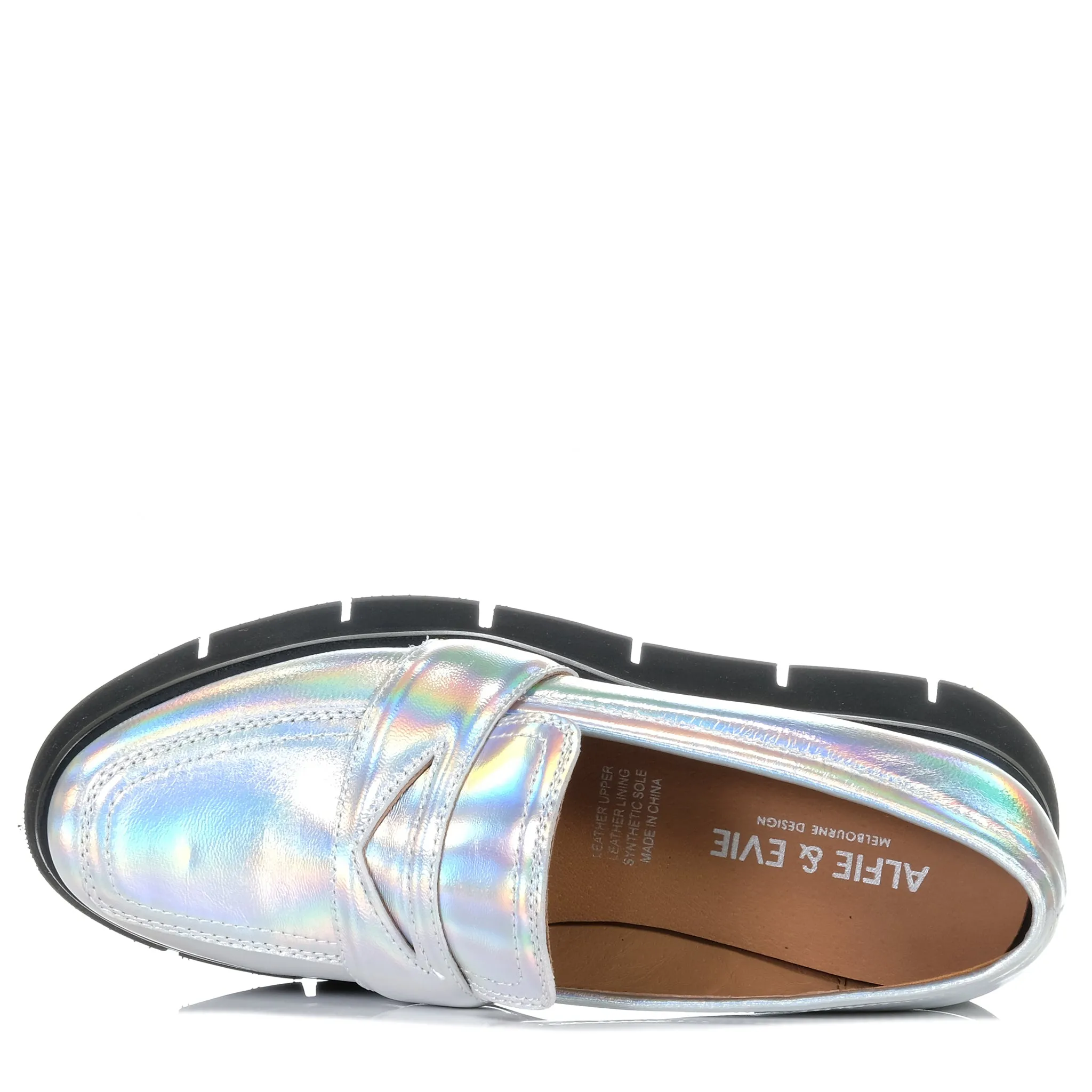 Alfie & Evie Blaine Holographic Silver