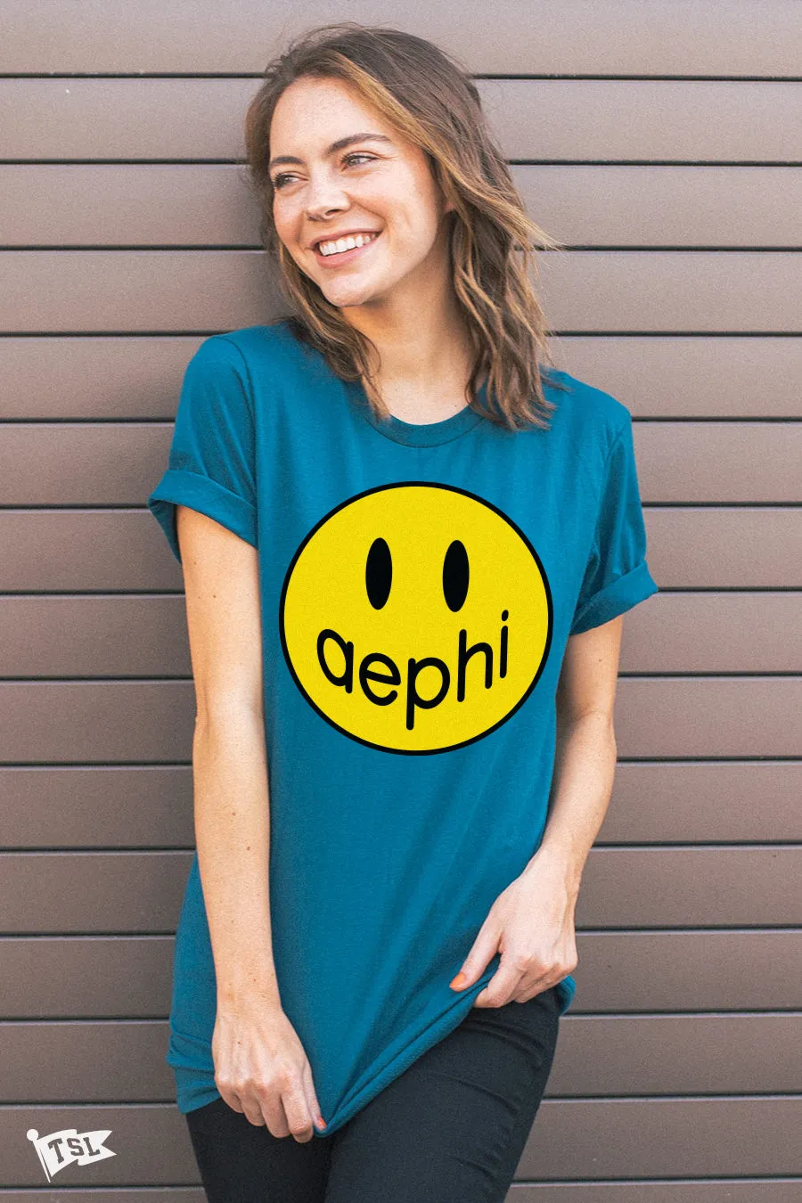 Alpha Epsilon Phi Happy Tee