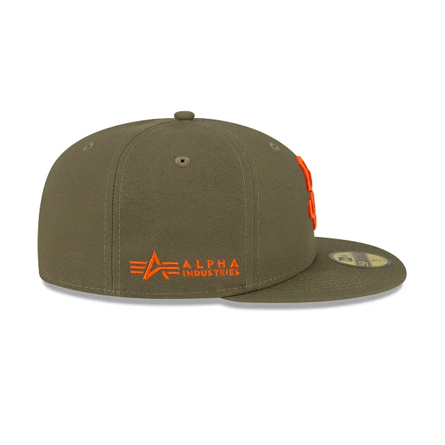 Alpha Industries X San Diego Padres Green 59FIFTY Fitted Hat