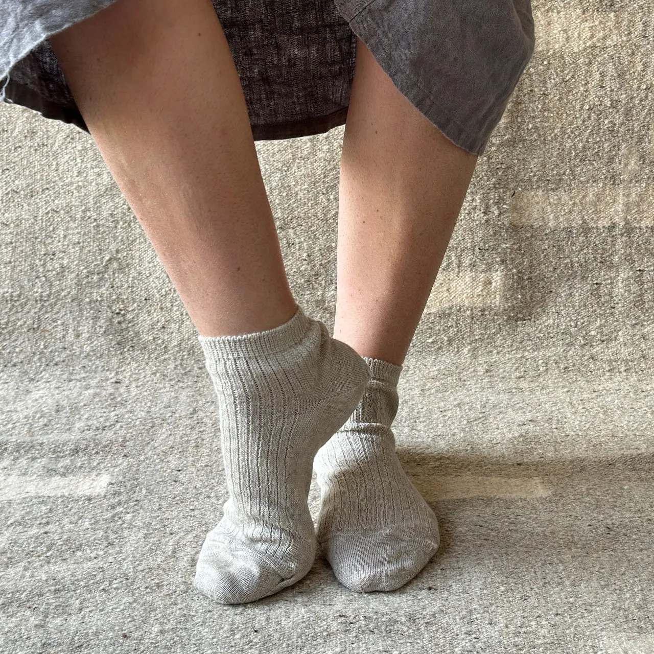 Ankle Sports Socks - Organic Merino/Linen (Adults 36-43) *Returning soon