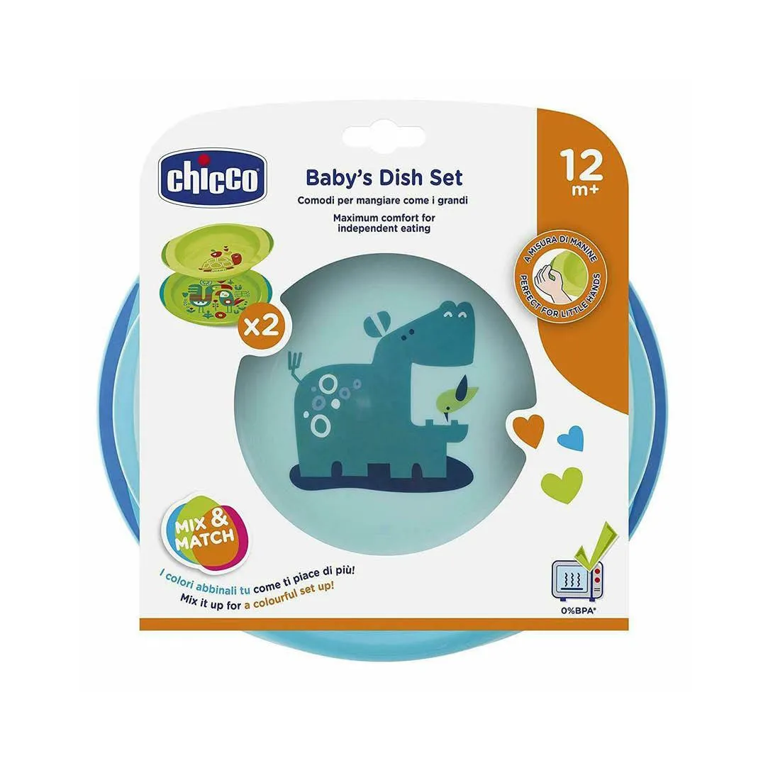 Baby's Dish Set Blue - 2 Units