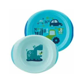 Baby's Dish Set Blue - 2 Units