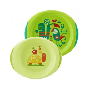 Baby's Dish Set Green - 2 Units