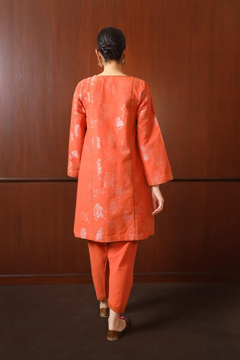 Bagh E Khizan Orange Kurta