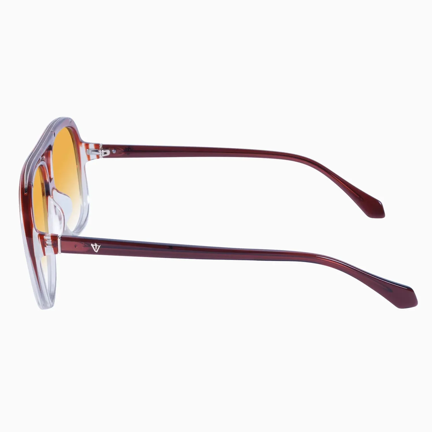 Bang Burnt Orange Fade To Crystal w. Gold Metal Trim / Orange Gradient Lens