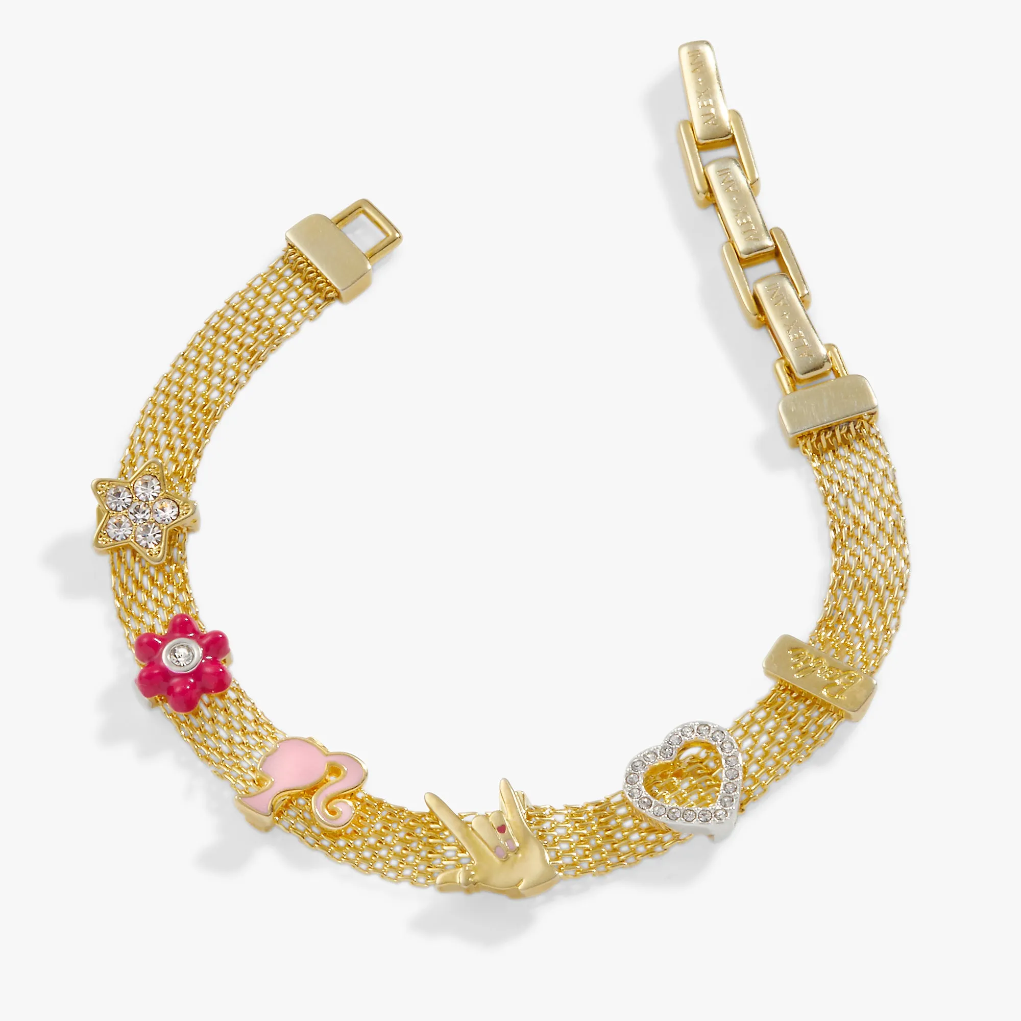 Barbie™ Multicharm Mesh Chain Bracelet