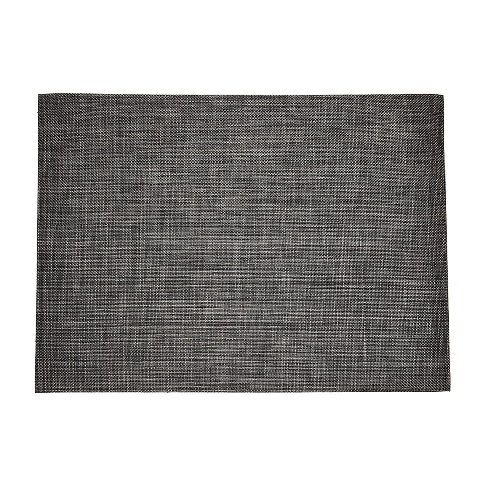 BASKETWEAVE 6' x 9' RUG, CARBON