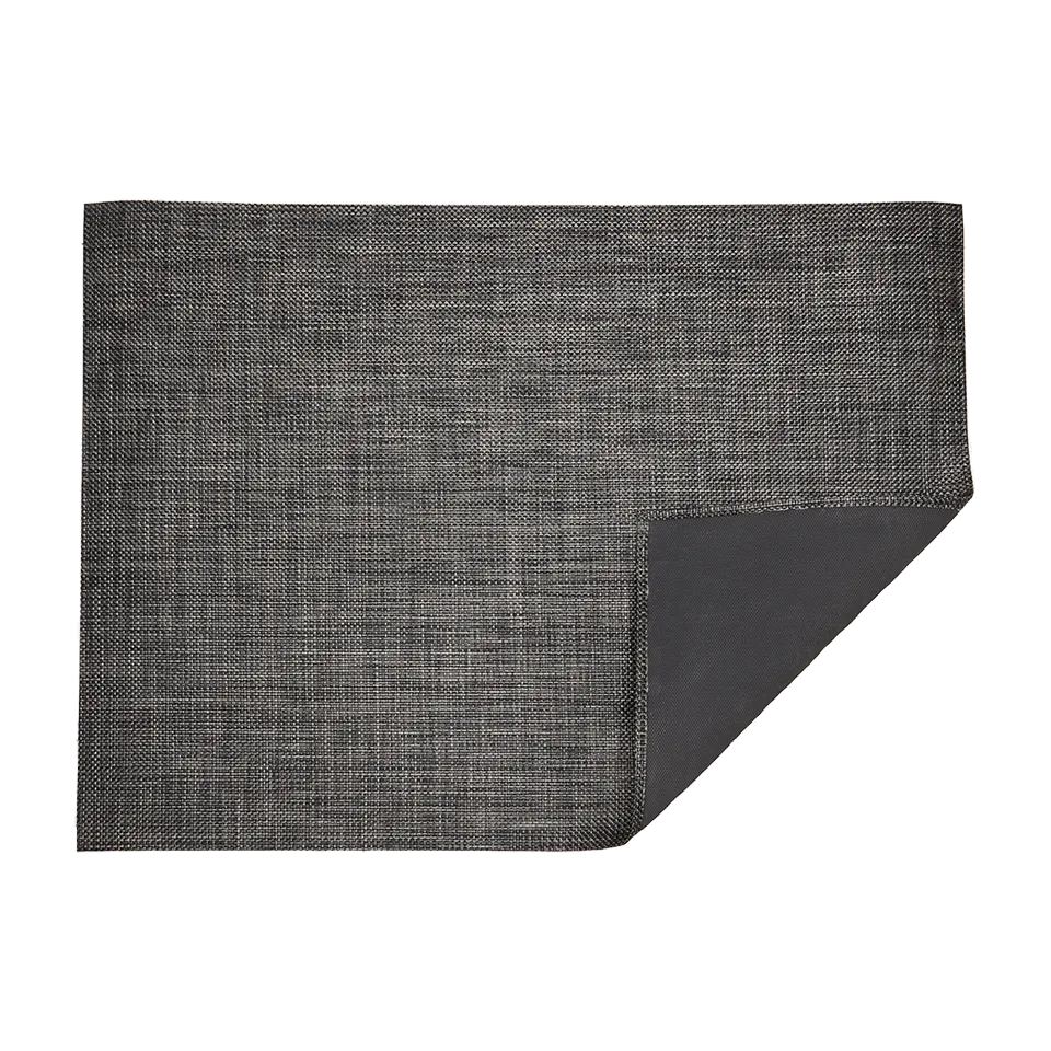 BASKETWEAVE 6' x 9' RUG, CARBON