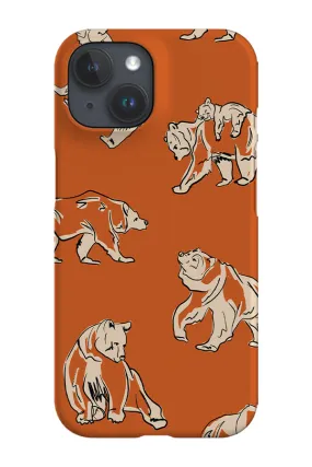 Bears Phone Case (Burnt Orange)