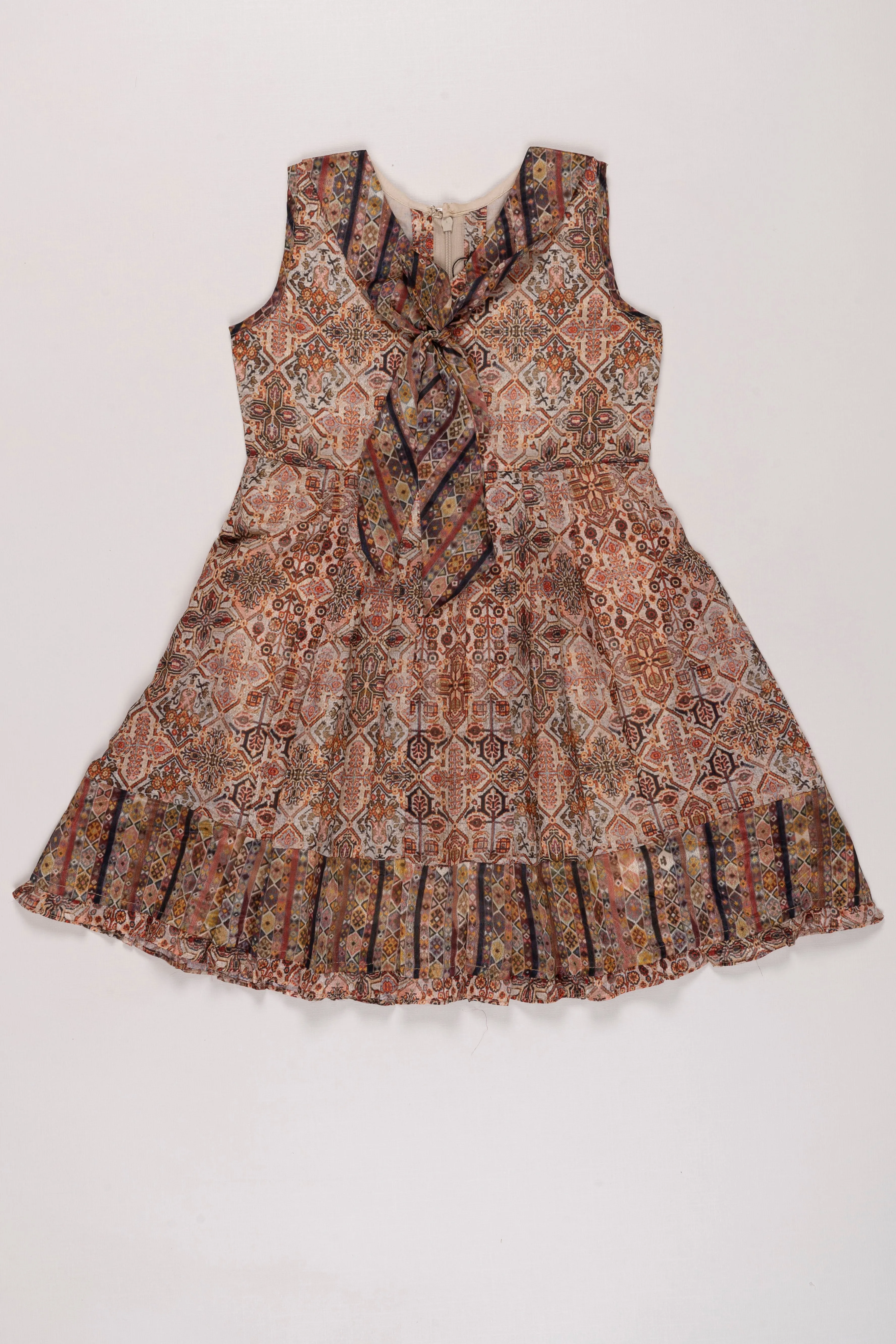 Bohemian Charm Cotton Frock for Girls