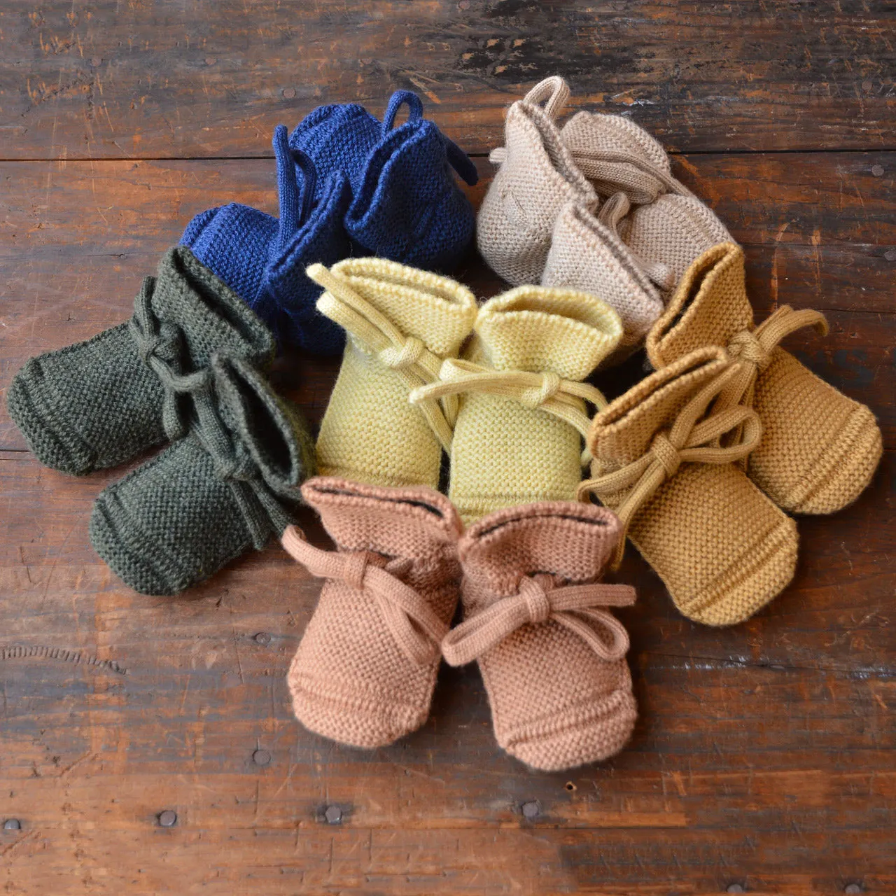 Booties - 100% Merino Wool (Newborn-9m)