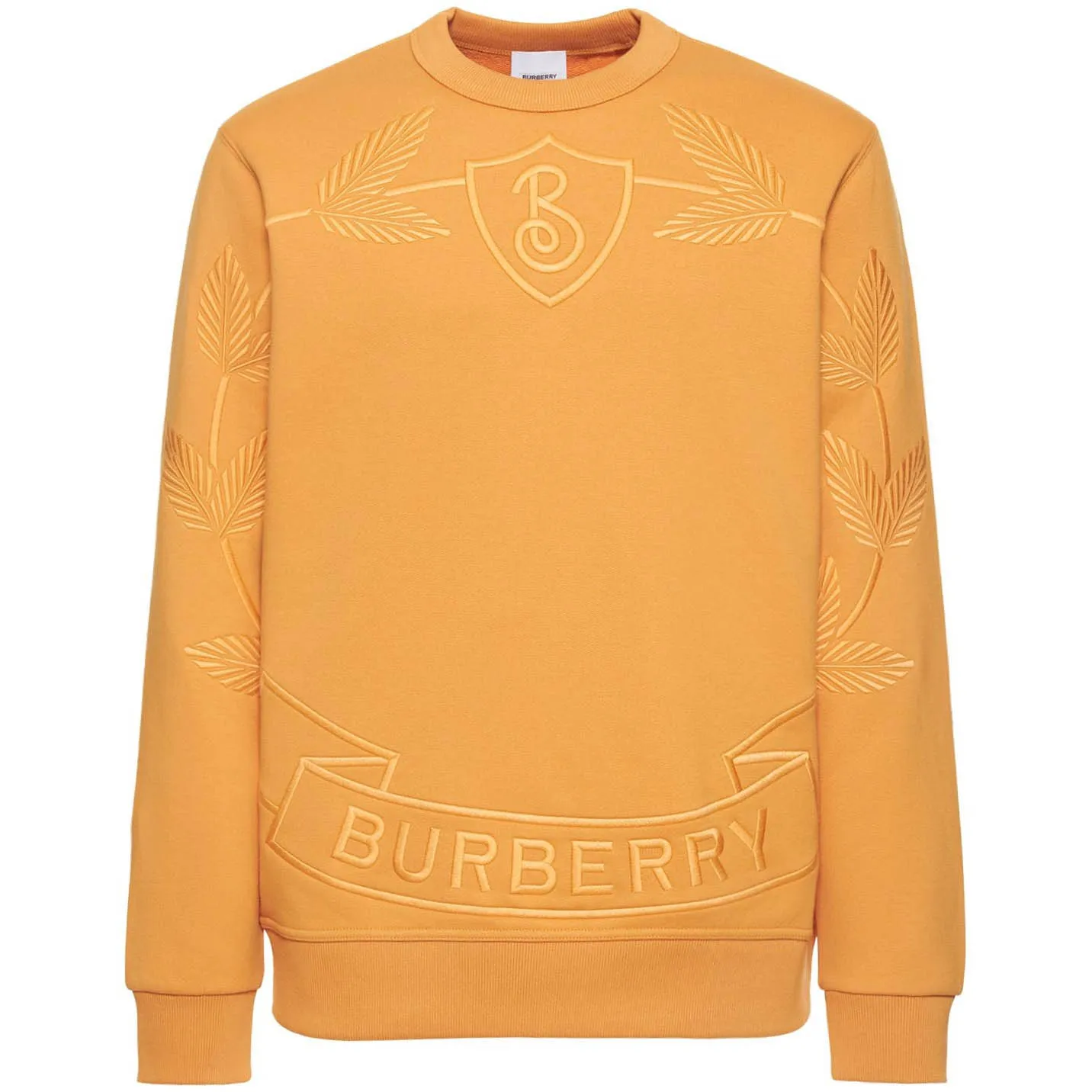 Burberry Orange Embroidered Sweatshirt