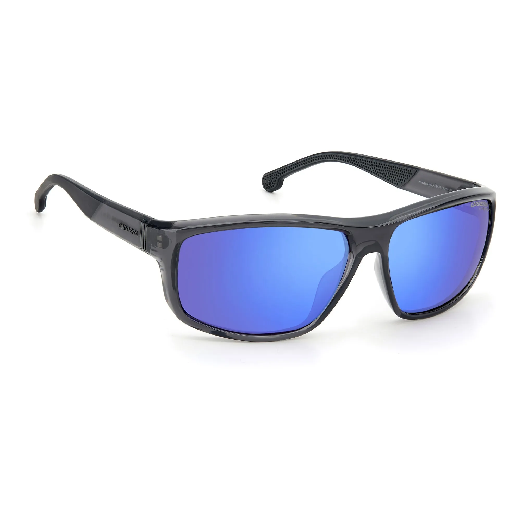 Carrera 8038/ 09V 63Z0(CAR21) Unisex Grey Blue Sunglasses