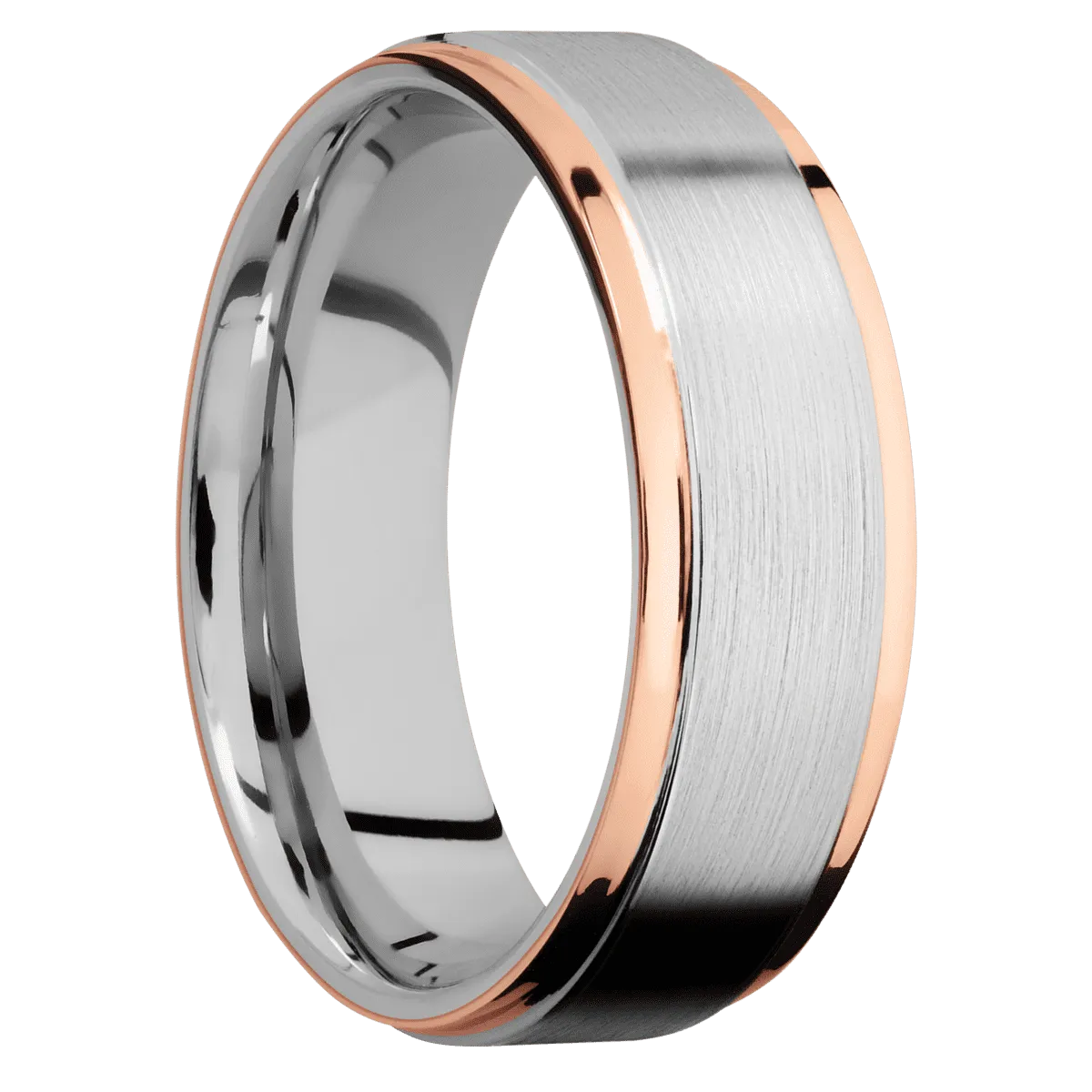 Cobalt Chrome with Satin , Polish Finish and 14K Rose Gold Inlay