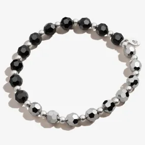 Crystal Stretch Bracelet, Smoke