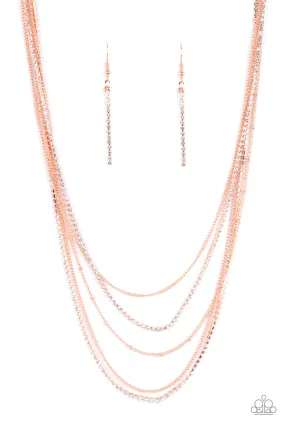 Dangerously Demure Copper-Necklace