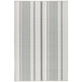 Dash & Albert Gradation Ticking Grey Washable Rug