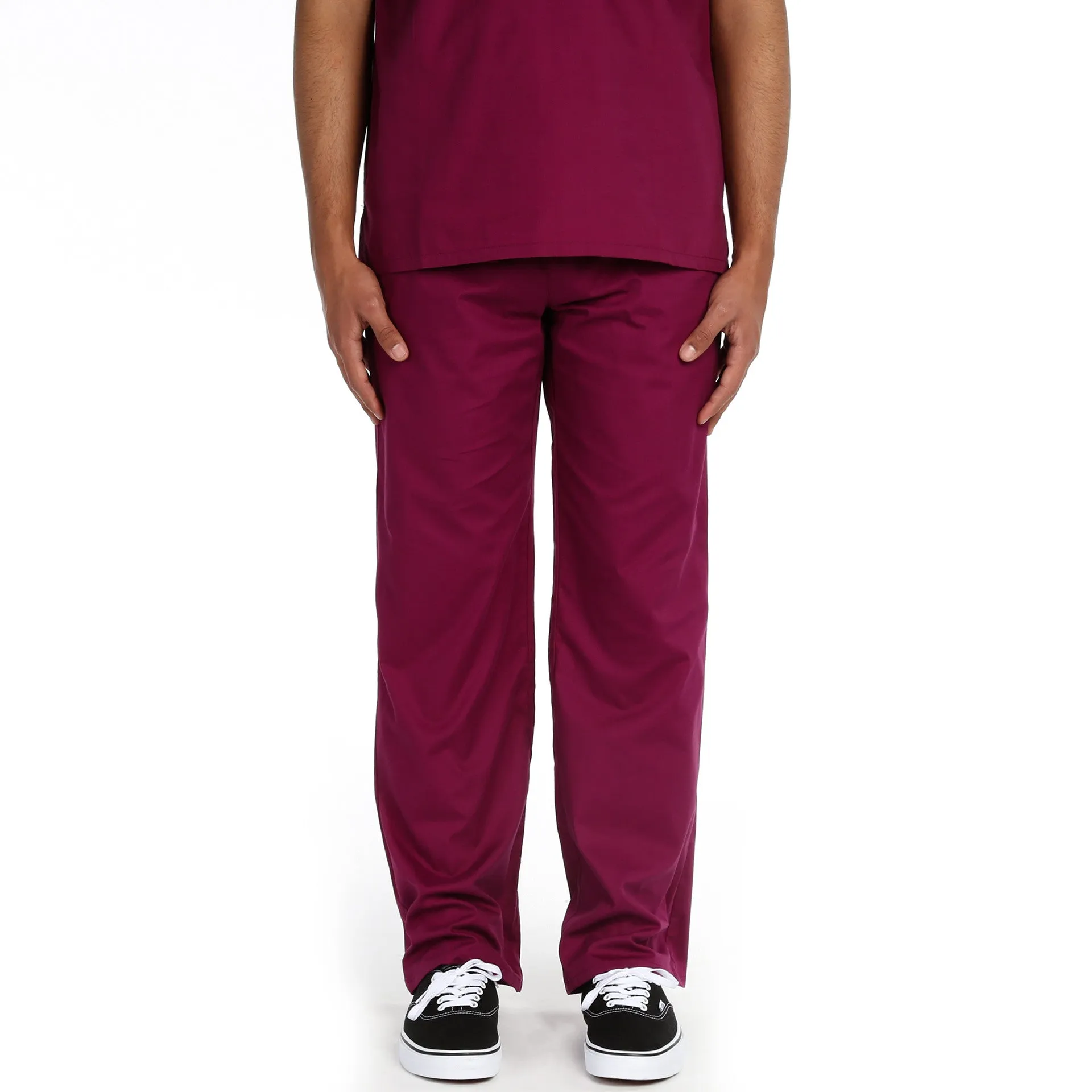 Dickies Unisex Drawstring Scrub Pant - Wine