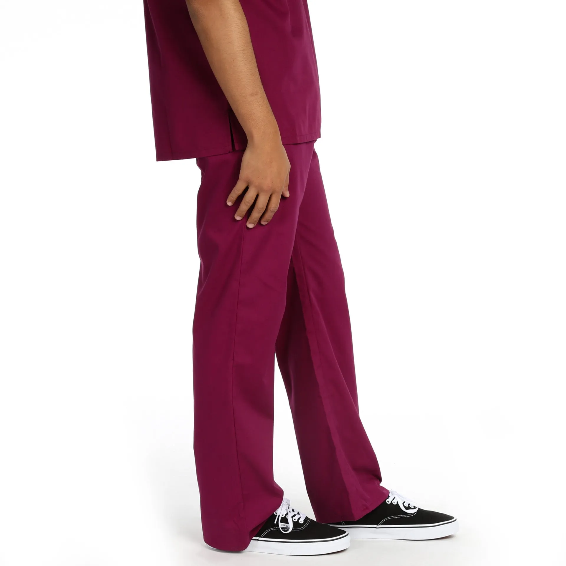 Dickies Unisex Drawstring Scrub Pant - Wine