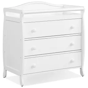 Dresser Changing Table with 3 Drawers & Safety Belt