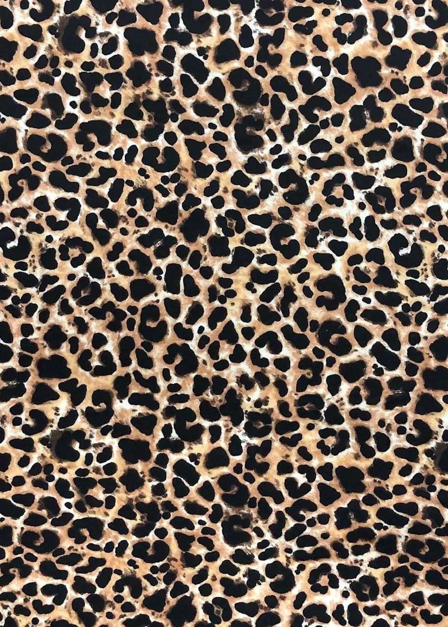 DTY BRUSHED KNIT - LEOPARD PRINT<br><h6>3-SAND/WHEAT/BLACK<br>329BPRT-LEOPRD2</h6>