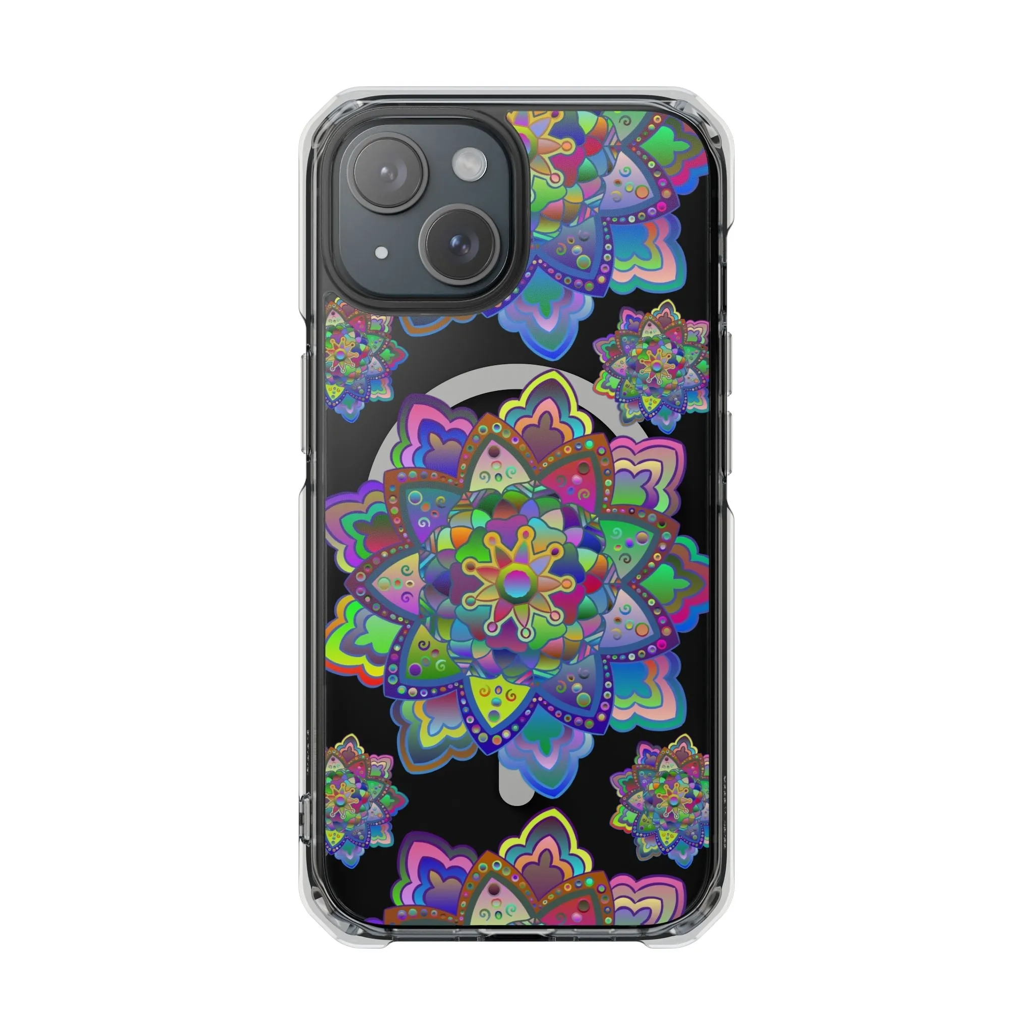 Elegant Mandala MagSafe®-Compatible iPhone 14/15 Impact Case