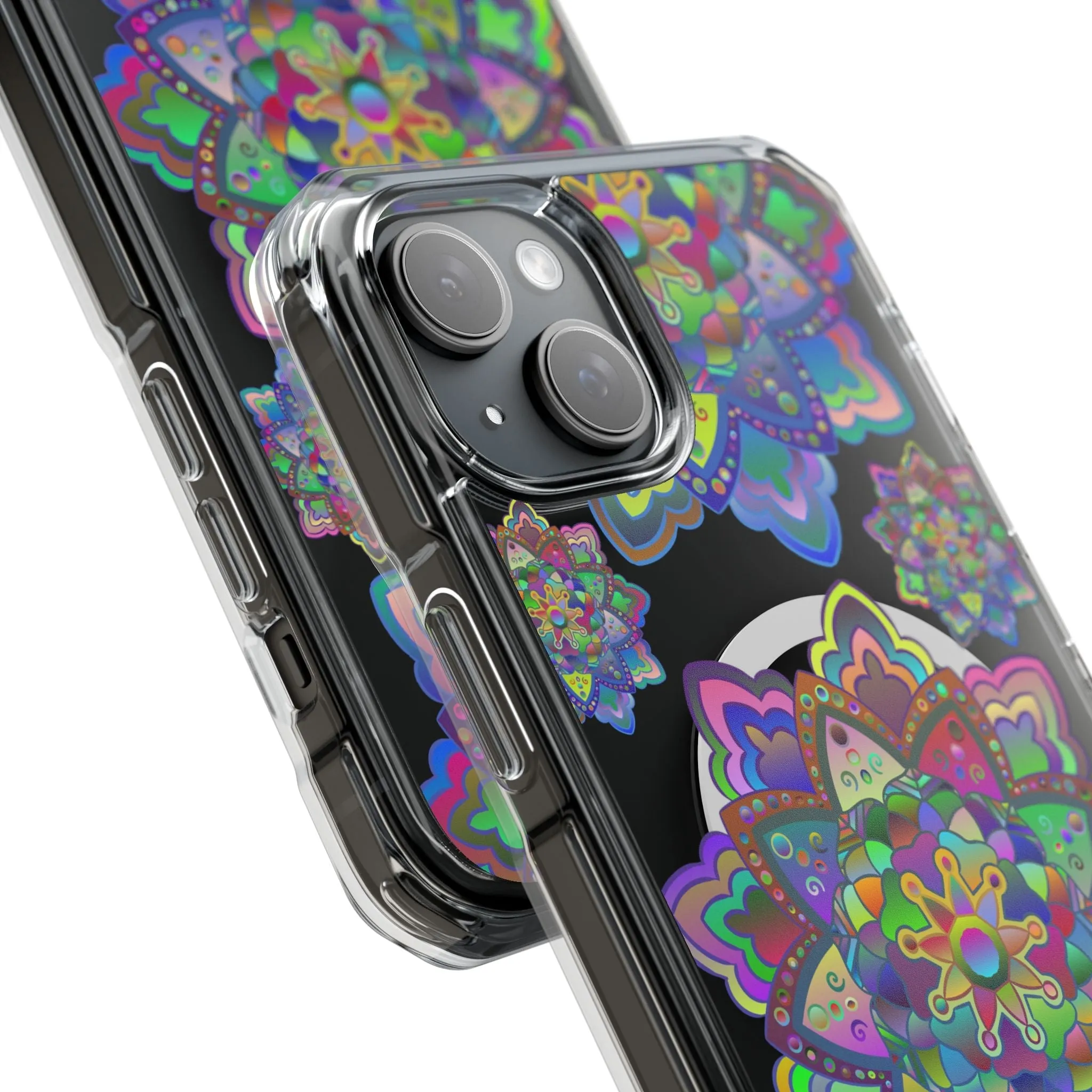 Elegant Mandala MagSafe®-Compatible iPhone 14/15 Impact Case