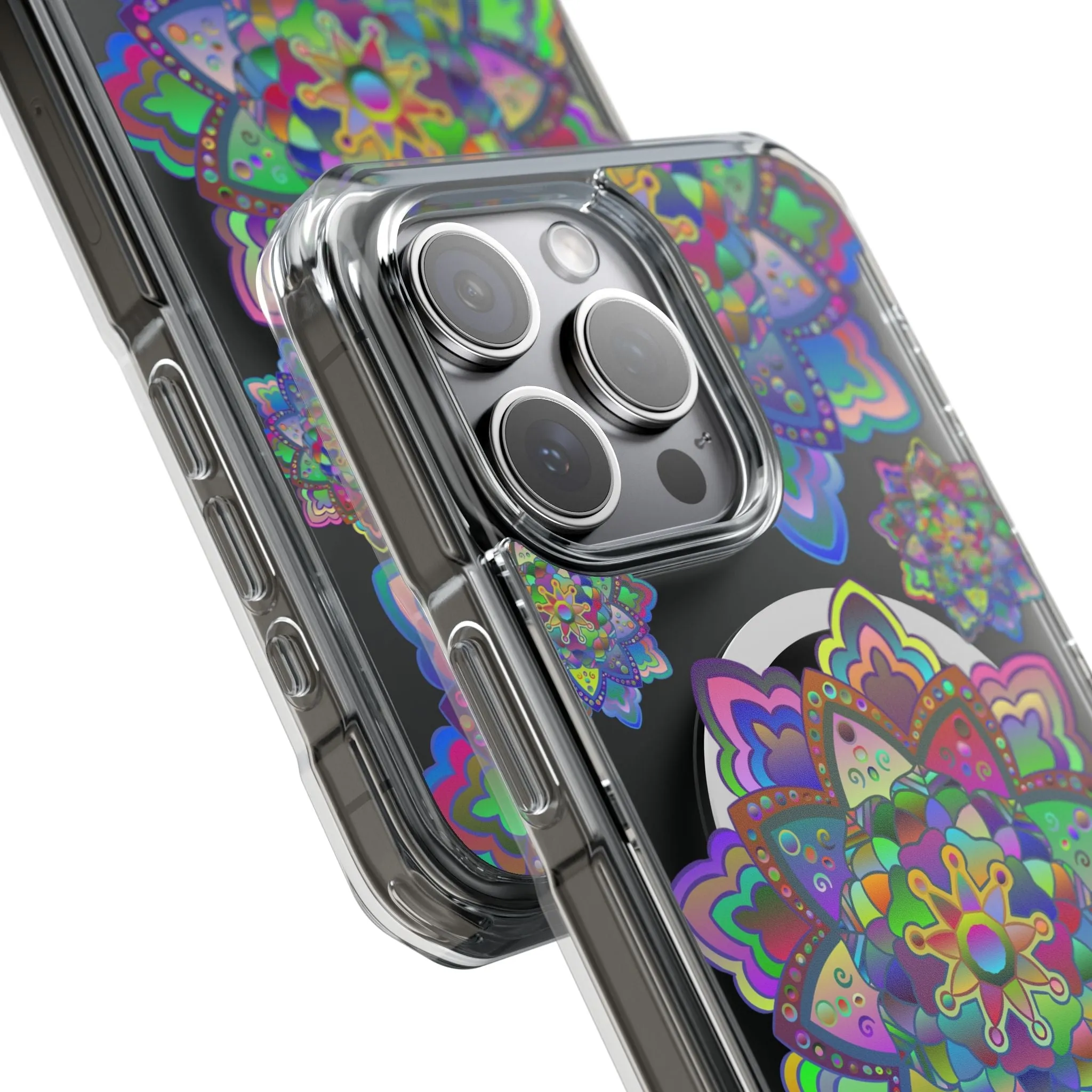 Elegant Mandala MagSafe®-Compatible iPhone 14/15 Impact Case