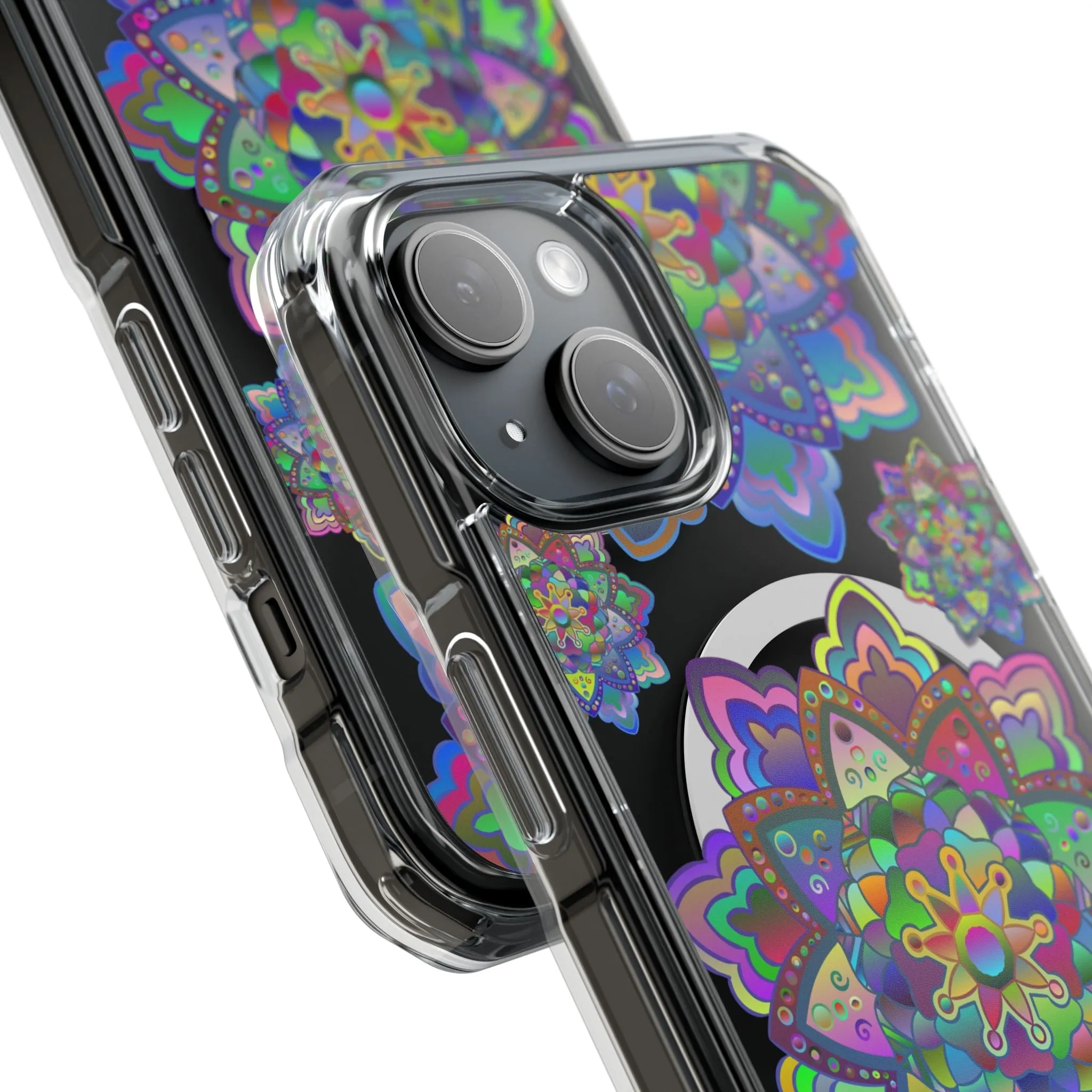 Elegant Mandala MagSafe®-Compatible iPhone 14/15 Impact Case