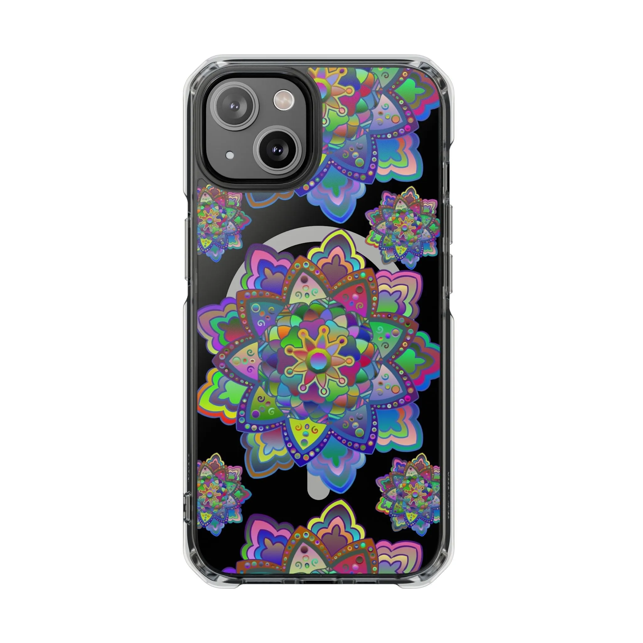 Elegant Mandala MagSafe®-Compatible iPhone 14/15 Impact Case