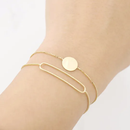 Flat circle Bracelet