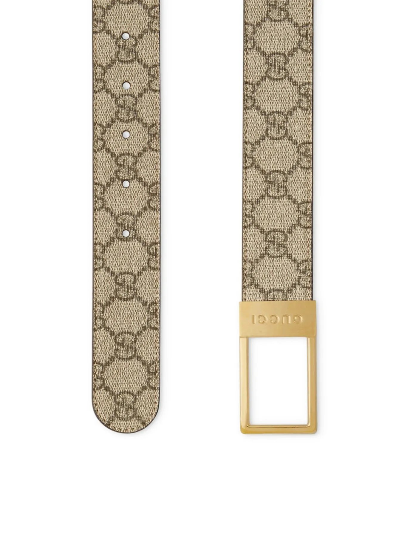 GG belt with rectangular buckle