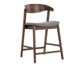 Haisley Counter Stool - Walnut