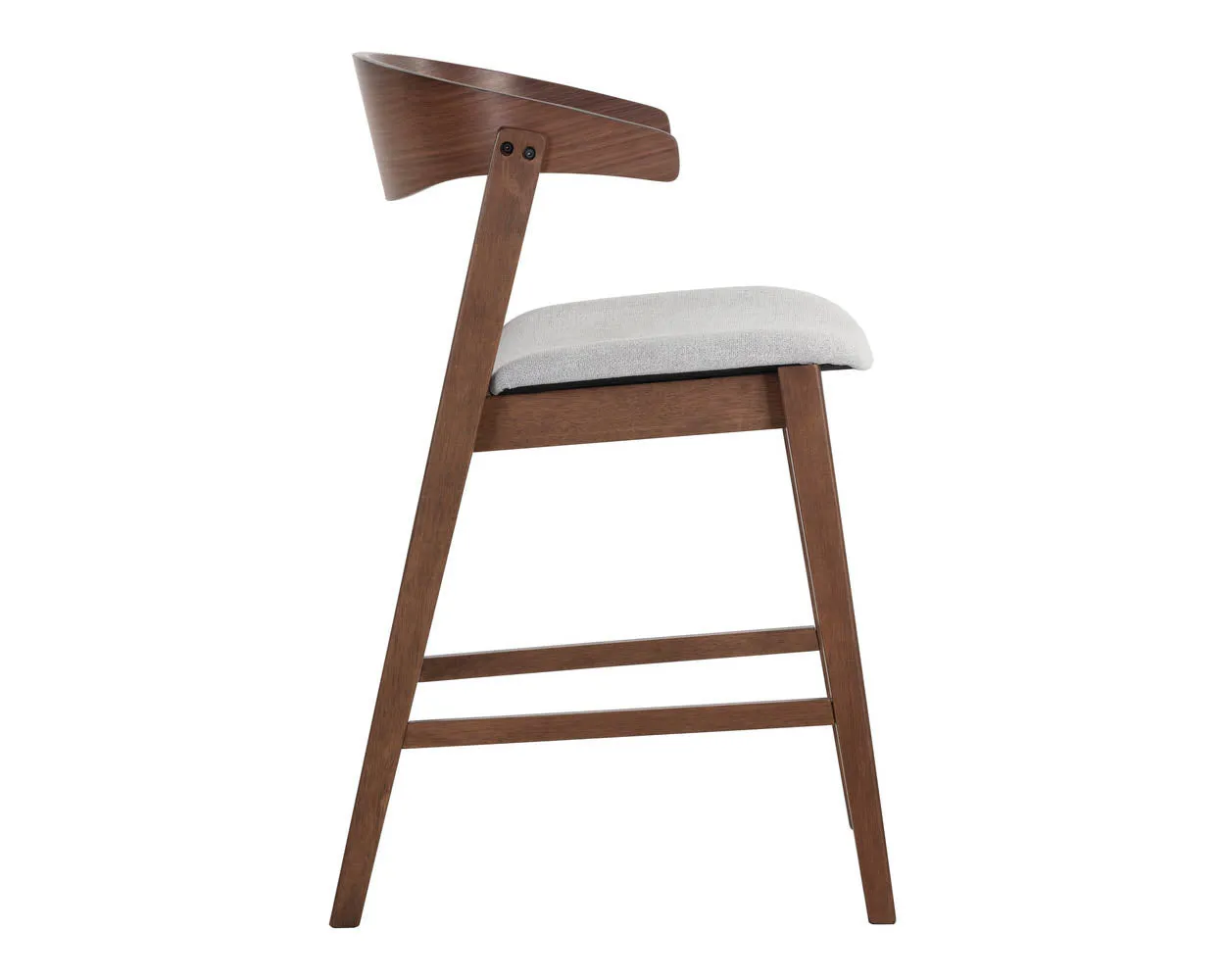 Haisley Counter Stool - Walnut