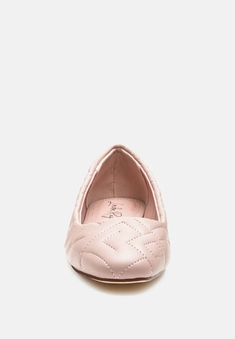 Janice Quilted Ballerina Flats