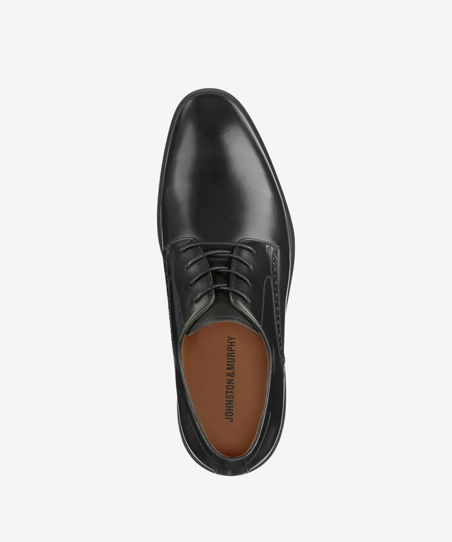 Johnston & Murphy Ronan Plain Toe Shoes - Black