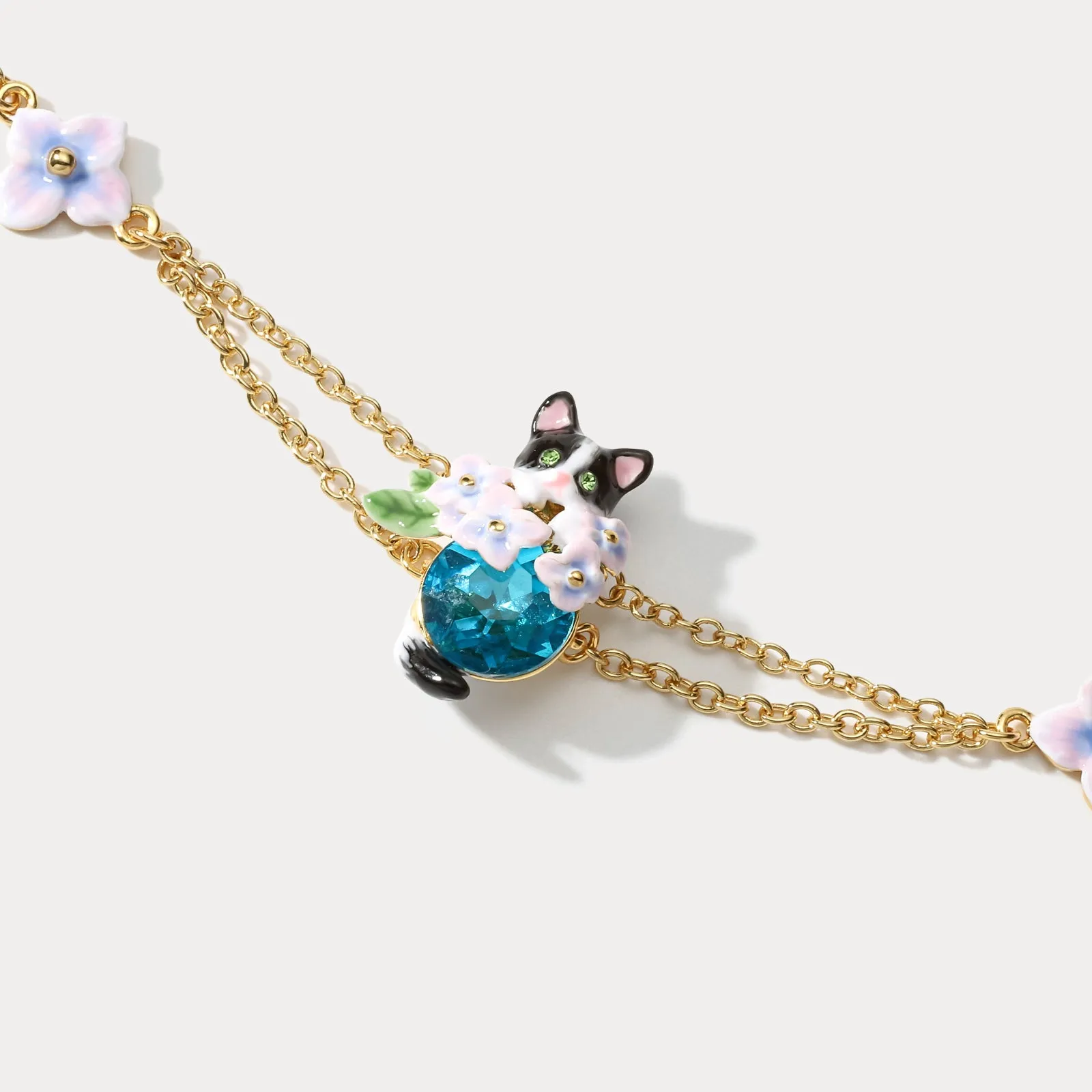 Kitten Sapphire Bloom Bracelet