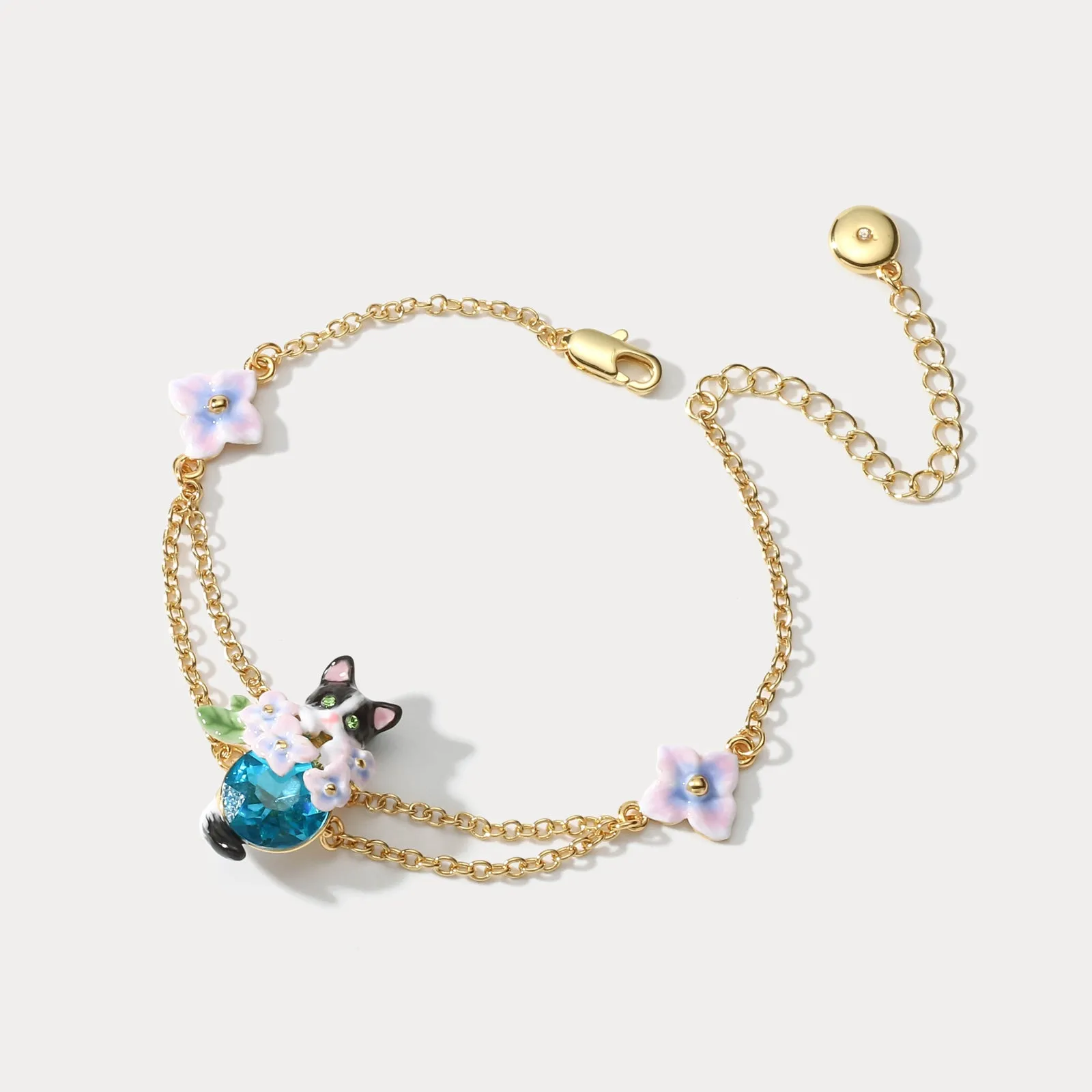 Kitten Sapphire Bloom Bracelet