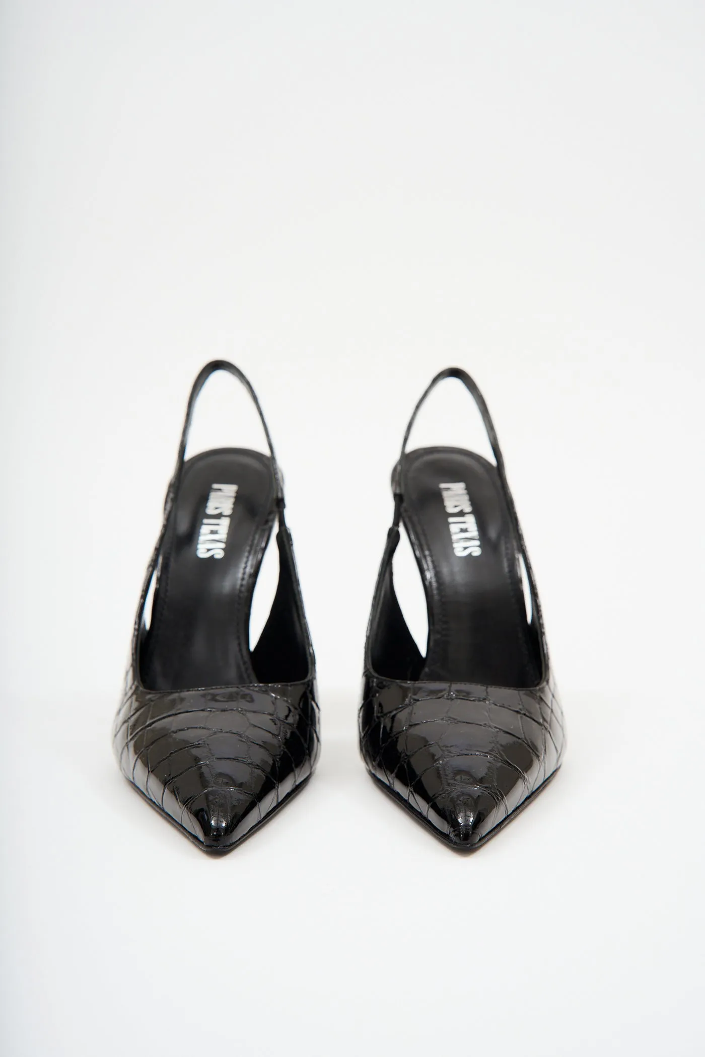 Lidia Croco Black Slingback