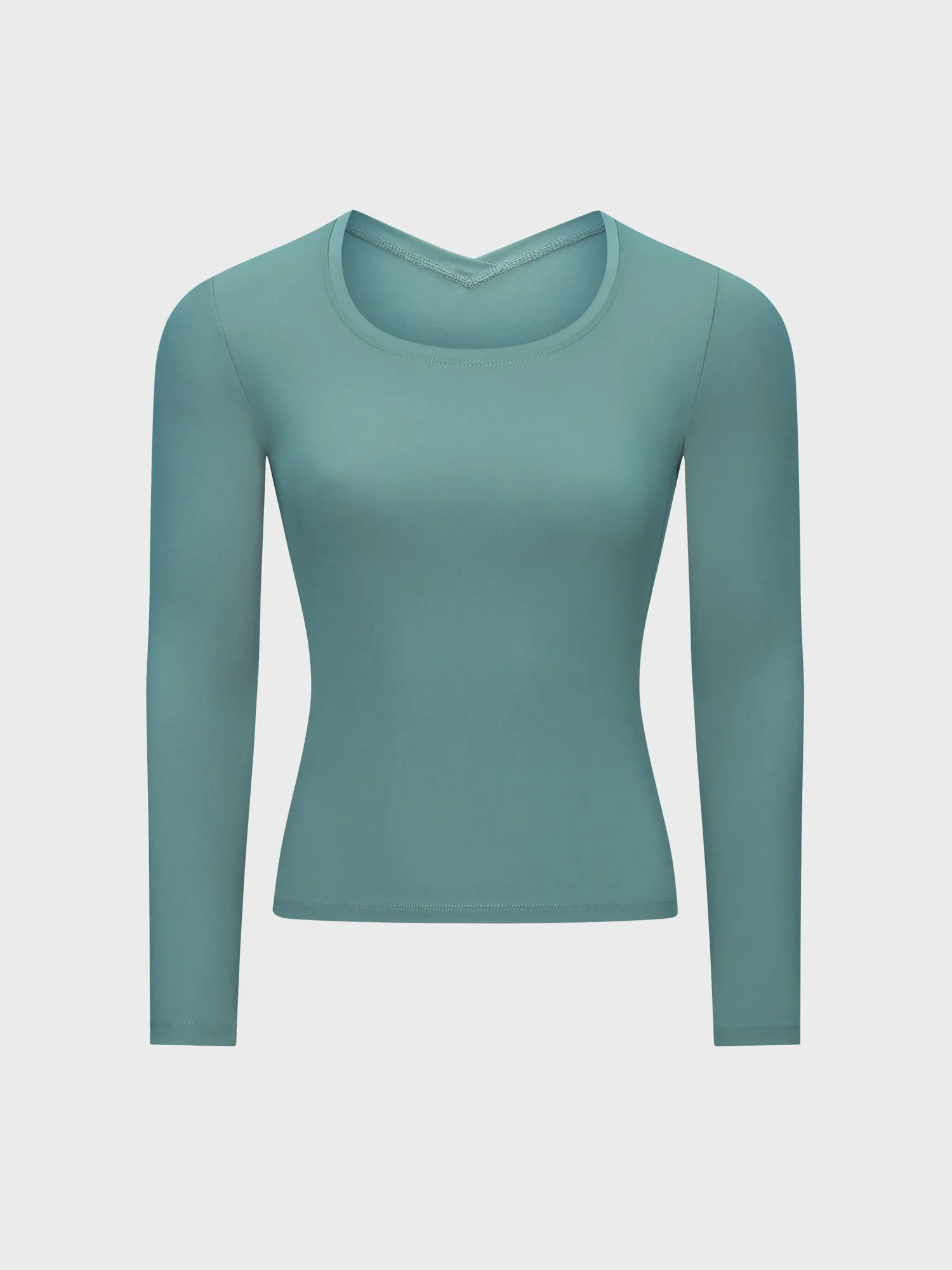 Midsize Slim Fit Skin-Friendly Yoga Sports Long Sleeve Top