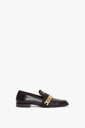 Mila Chain Loafer In Black