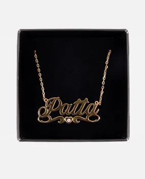 Patta Name Chain (Gold Plated)