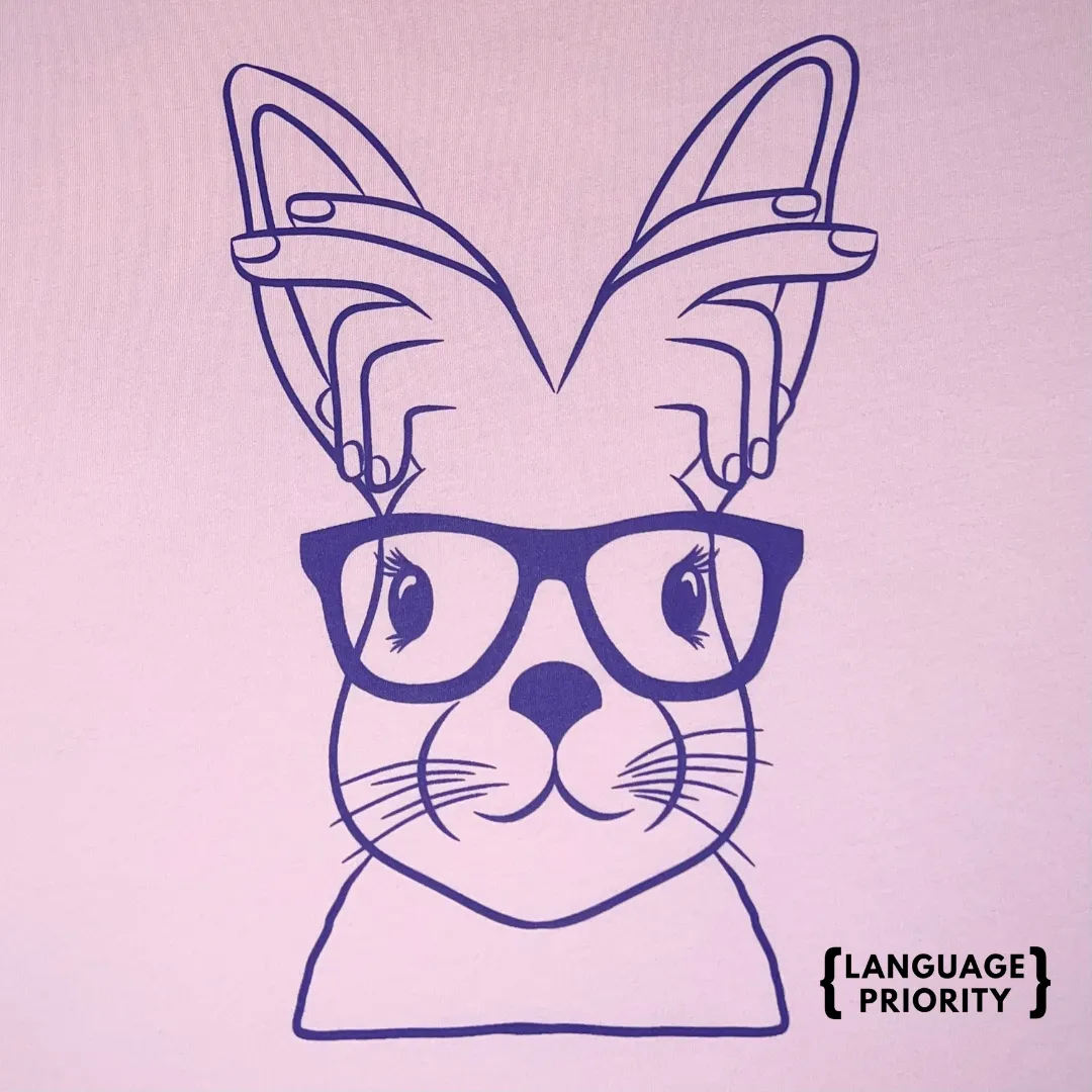 Rabbit (ASL) - Pink and Purple